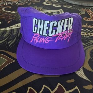 Purple Checker Racing Team Cap
